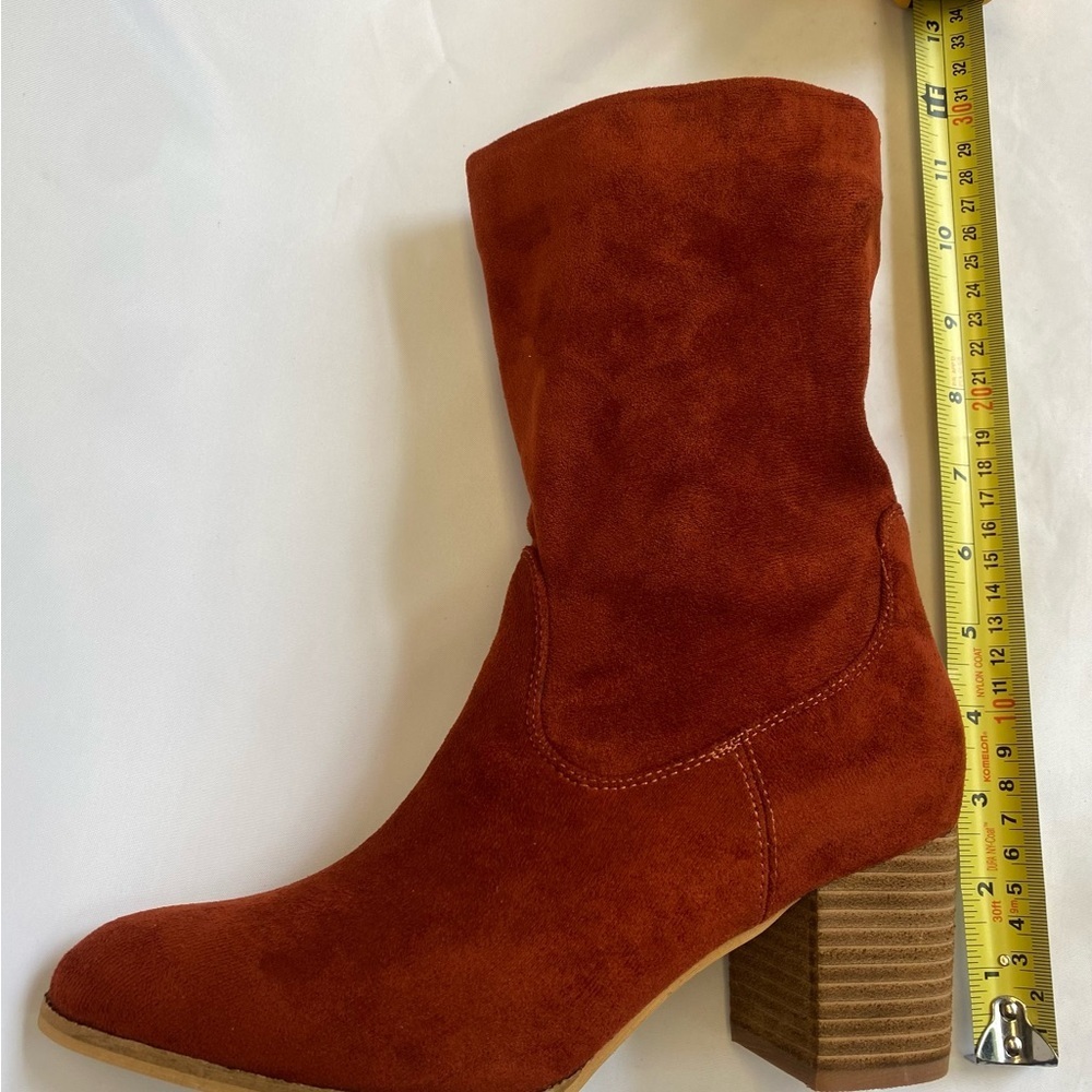 NIB Corky’s Wicked Woman’s Suede Boots - Color Rust - Picture 5 of 9
